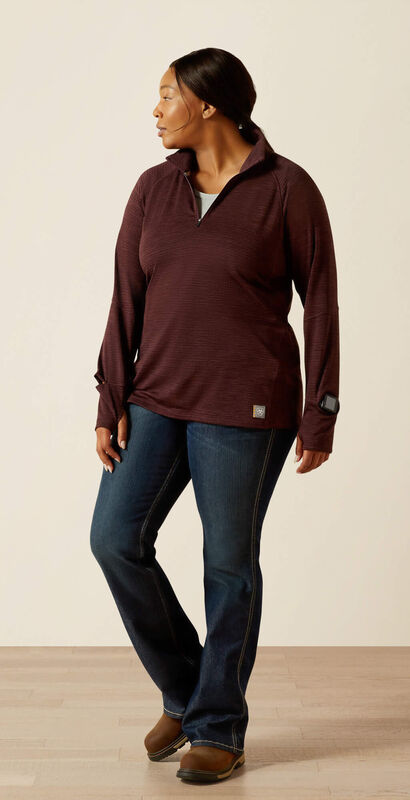 Rebar Gridwork 1/4 Zip Baselayer Full Plus